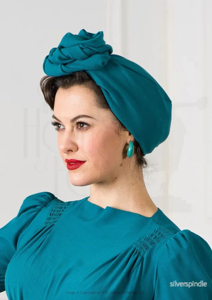 Turban - svart i 1940-talsstil - Bild 2