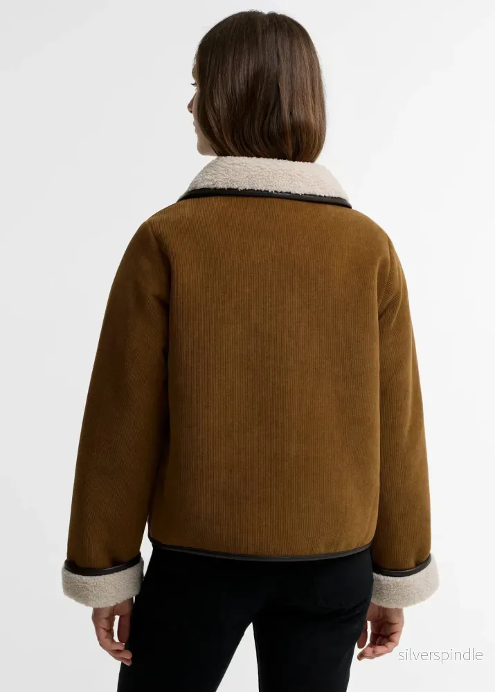 Barbour Penny Fleece Casual Jacket Brown - Bild 3