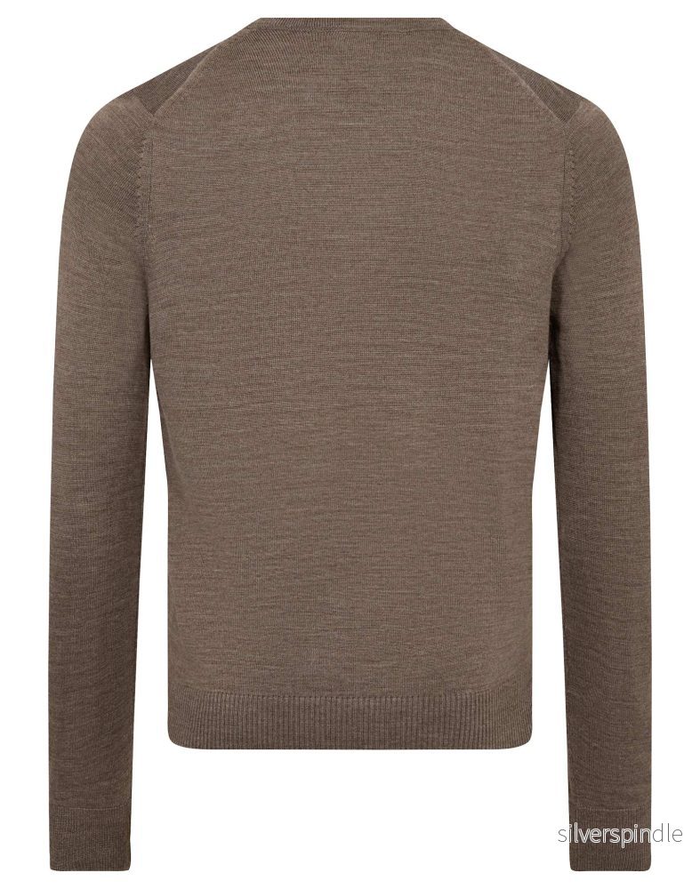 BS Uranus Regular Fit Stickat - Brown - Bild 2