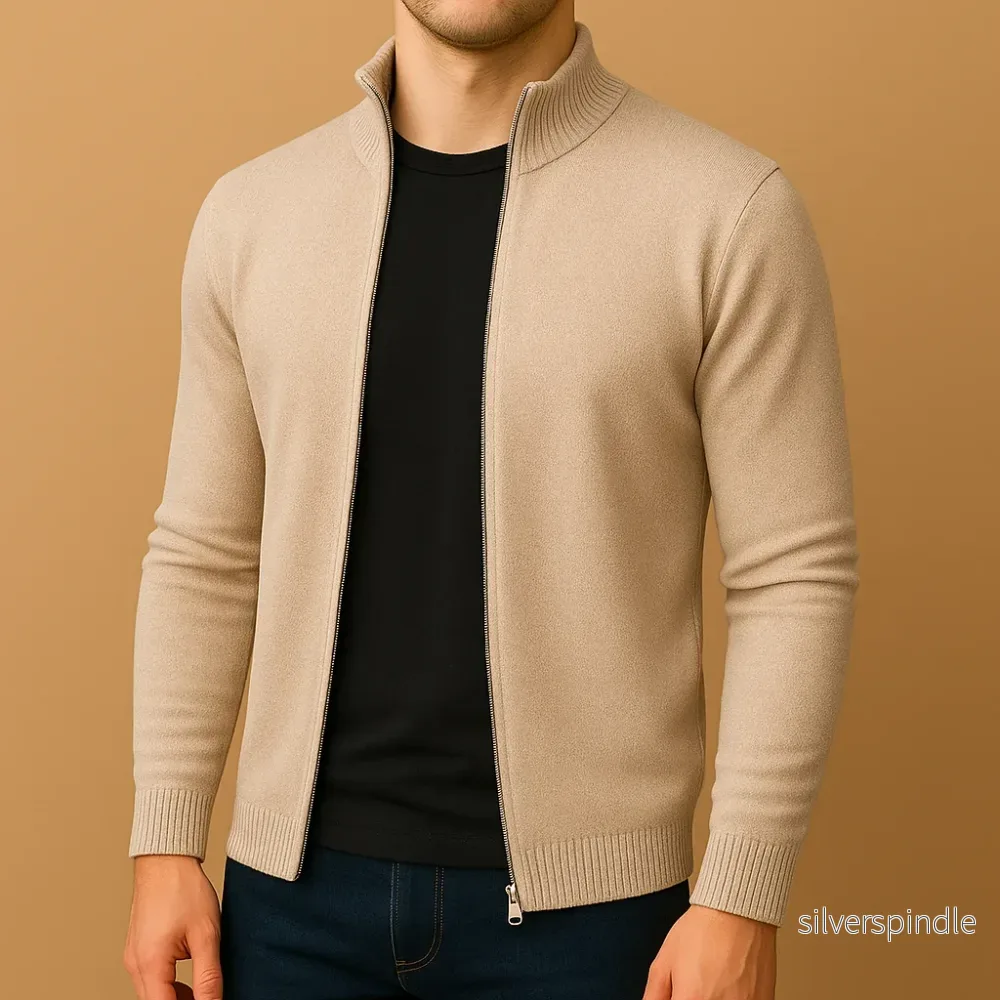 Ethan | Elegant Slim Fit Herrkofta Med Modern Design - Bild 3