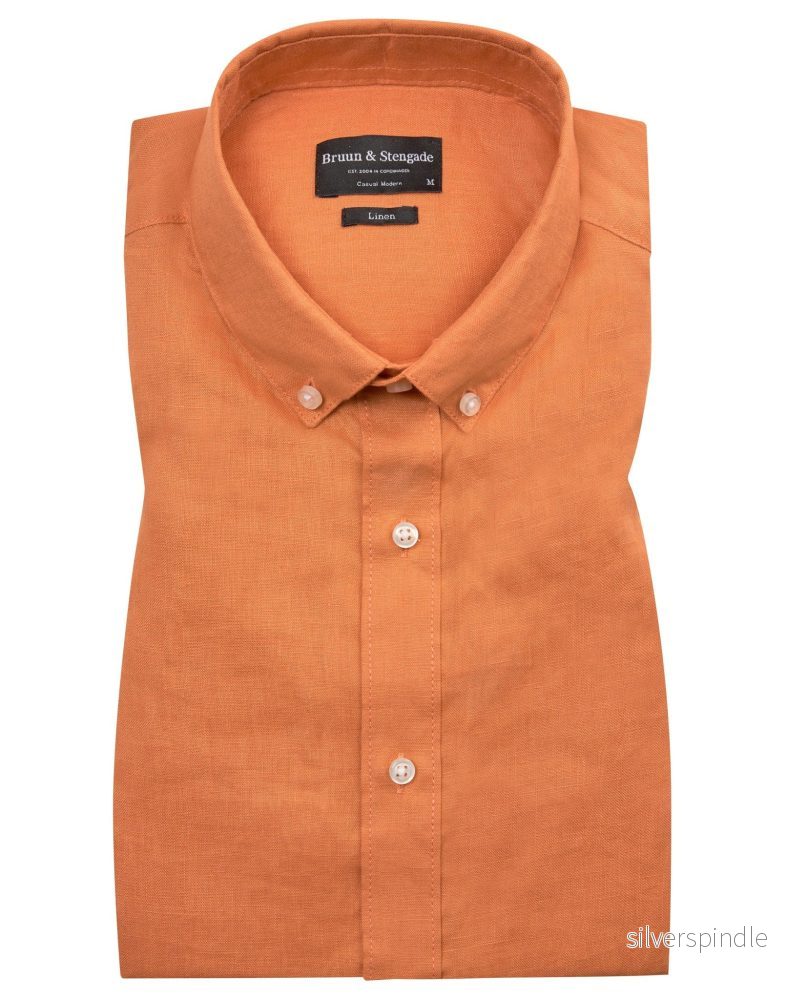 BS Carlos Casual Modern Fit Skjorta - Orange