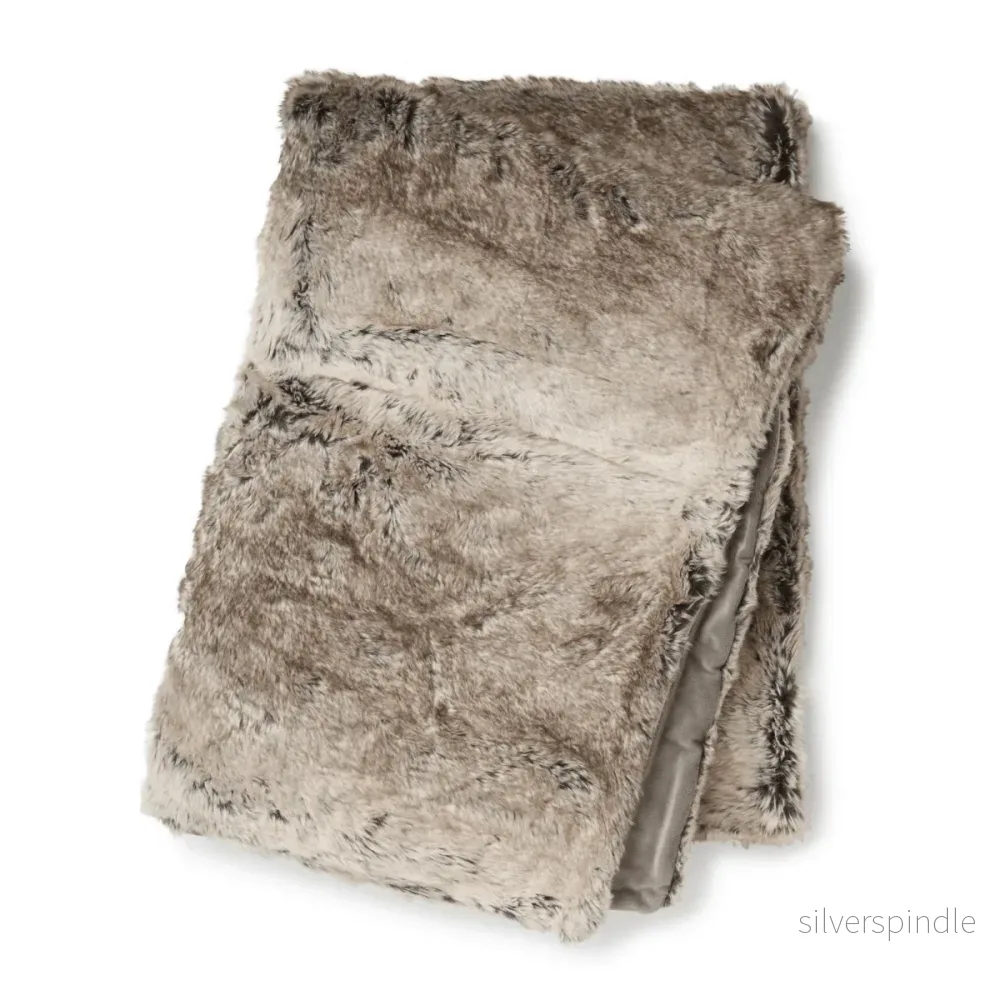 Skinnwille Cozy Pläd – Naturlig Melange Skinnwille Cozy Pläd – Naturlig Melange