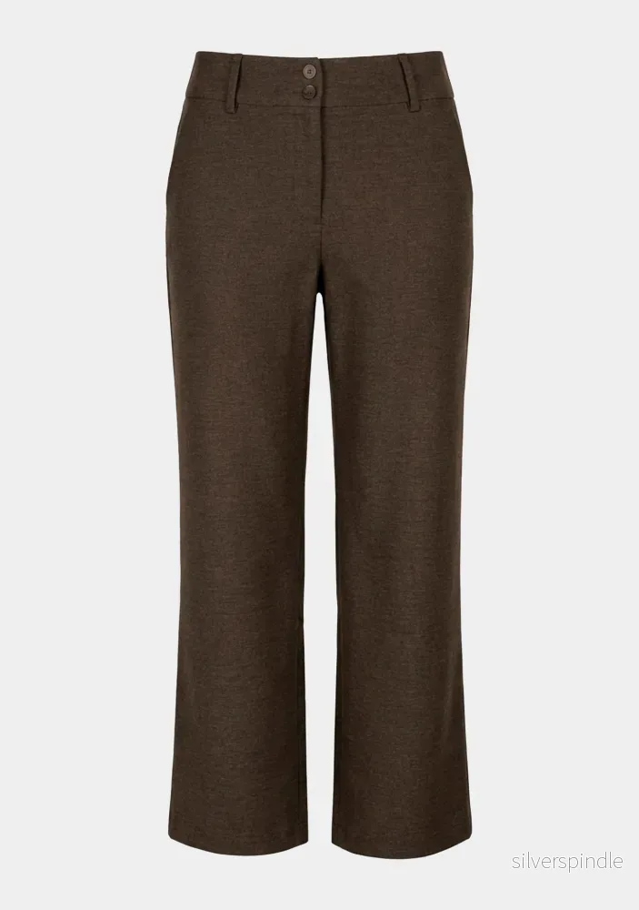 Osa Classic Pant - Brown Melange - Bild 3