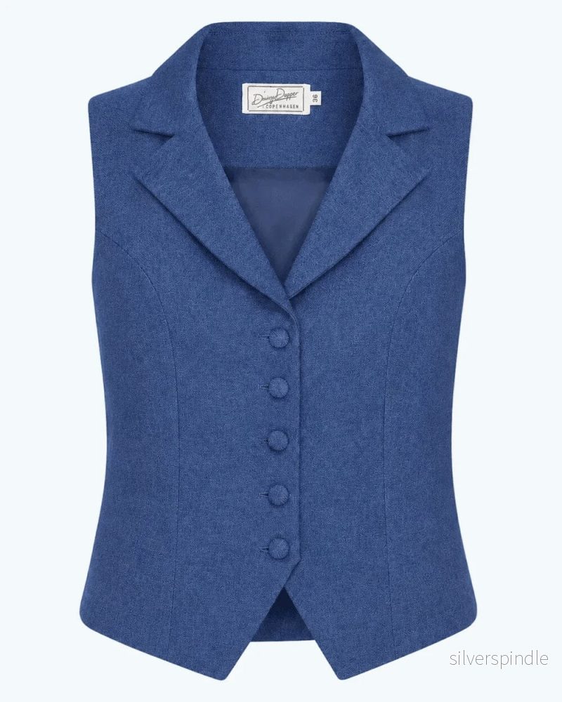 Vintageväst – mörkblå denimlook Vintageväst – mörkblå denimlook