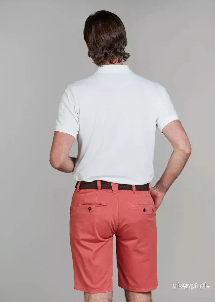 Hansen & Jacob Classic Chino Shorts Soft Red - Bild 3