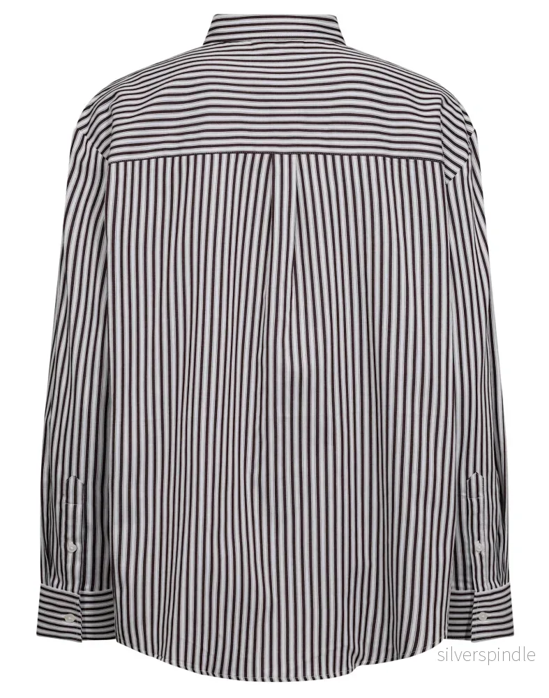 BS Karita Regular Fit Skjorta - Bordeaux/White - Bild 2