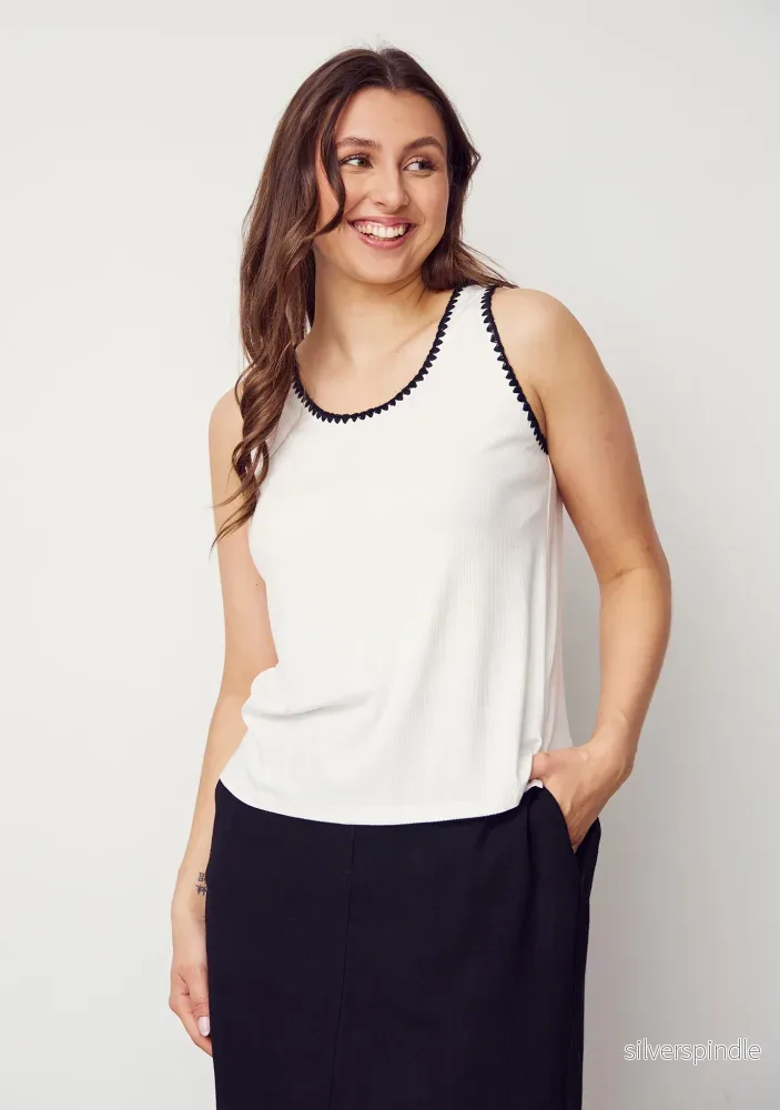Dee Tank Top - Broken White - Bild 2