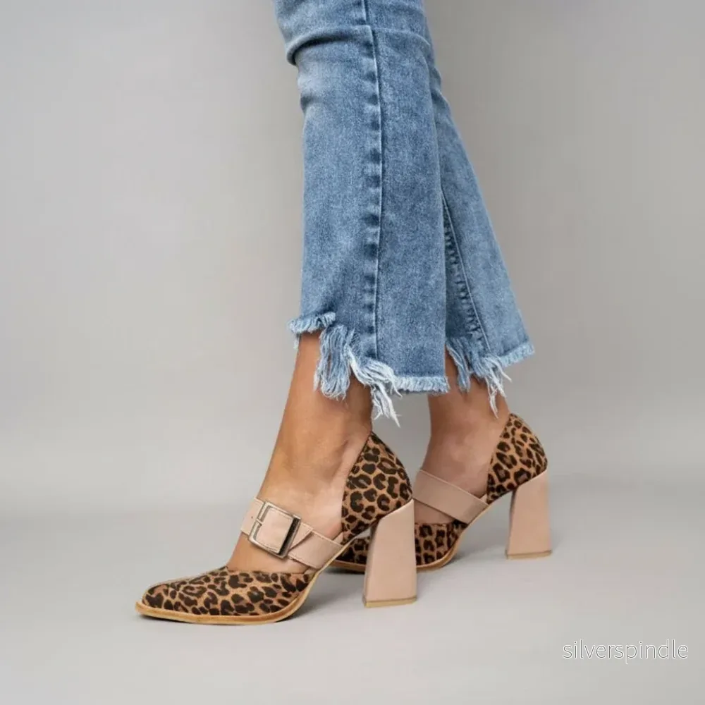 Emma | Elegant Högklackade Pumps med Spetsig Tå - Bild 3