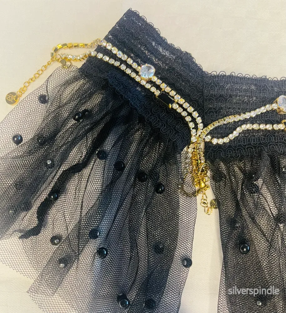 Black pearl wrist cuff - Bild 3