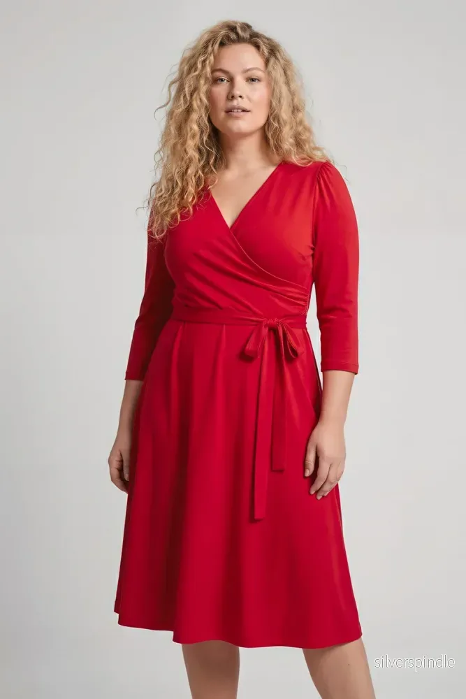 Ready to go short jersey dress - True Red