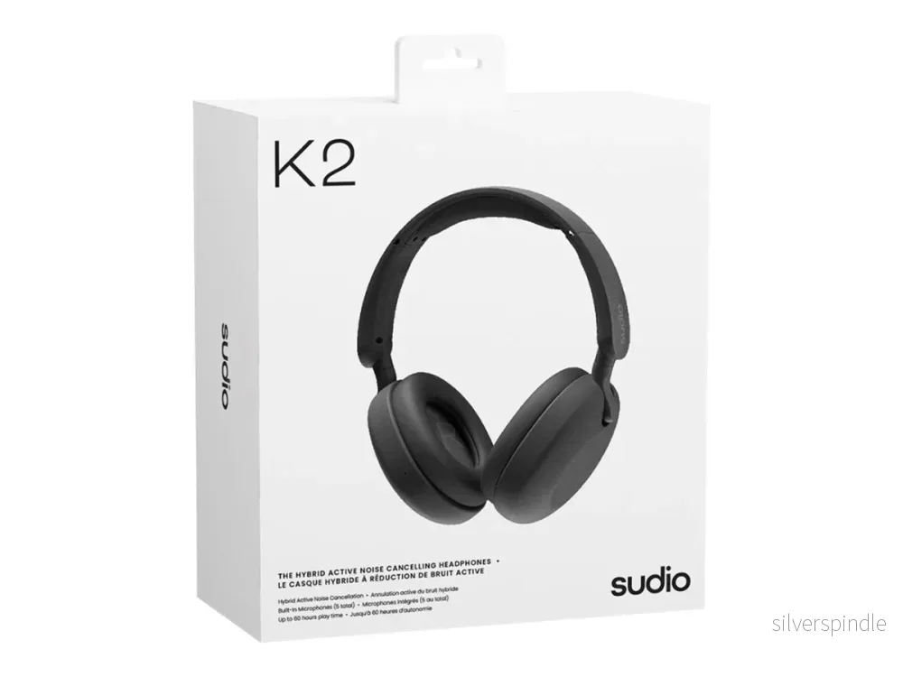 Sudio K2 ANC Trådlösa hörlurar - Svart - Bild 3