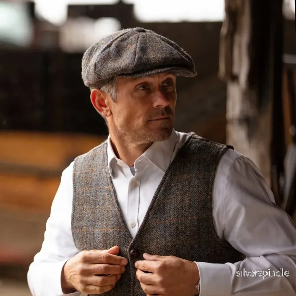Walker & Hawkes Clinton Brown - tweedkeps baker boy