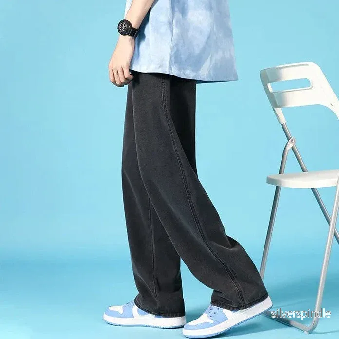 Ethan | Rak Lös Passform Jeans Herr med Dragkedja Ethan | Rak Lös Passform Jeans Herr med Dragkedja