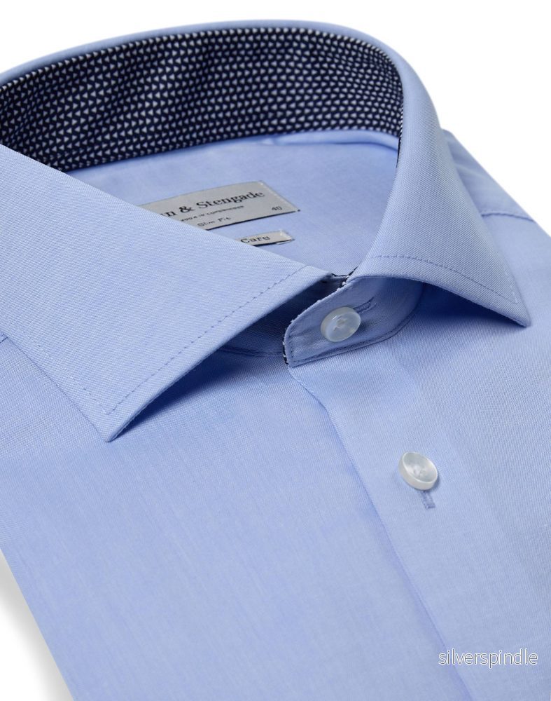 BS Judge Slim Fit Skjorta - Light Blue - Bild 2