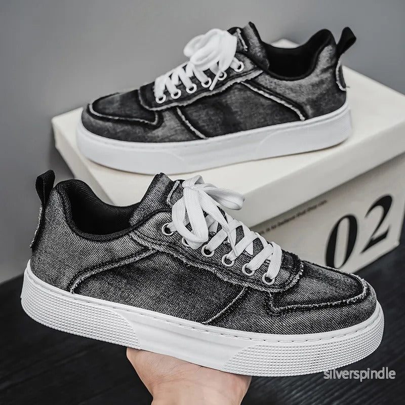 Ethan | Tvättad Mjuk Low Top Sneakers för Herr - Bild 2