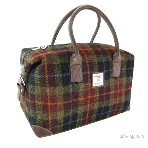 Glen Appin Harris Tweed Holdall Travelbag - Brown Check - Bild 2