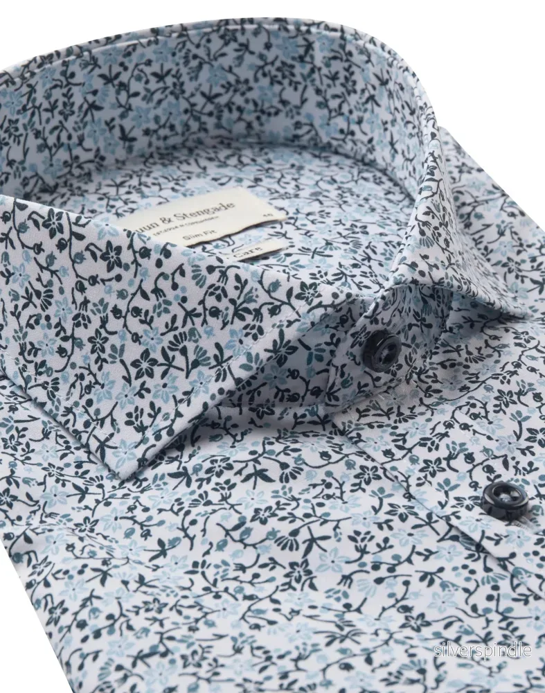 BS Weak Slim Fit Skjorta - Blue - Bild 2
