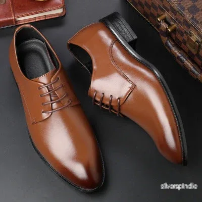 Elegant Derby | Herrskor med Mandeltå och Slitstark Sula | Komfortabel Design för Kontor och Bröllop - Bild 2