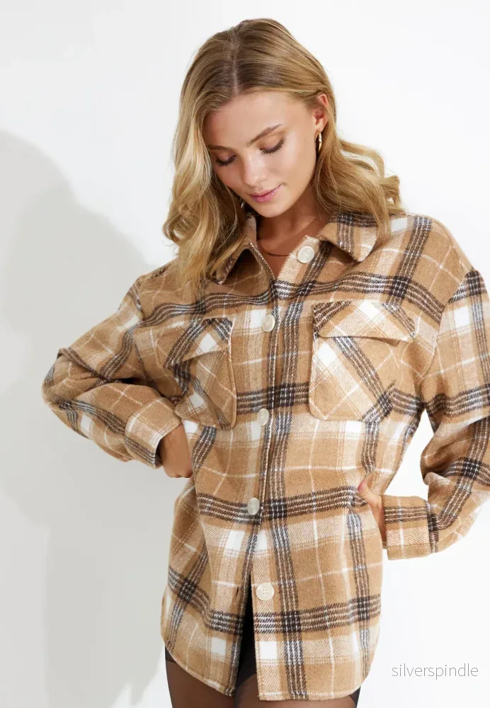 OVERSHIRT - Sesame check - Bild 3