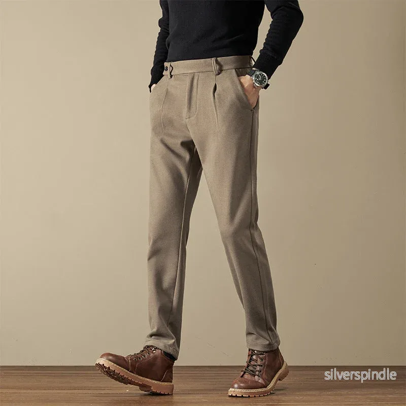 Ethan | Elegant Slim-Fit Wool Blend Trousers Ethan | Elegant Slim-Fit Wool Blend Trousers