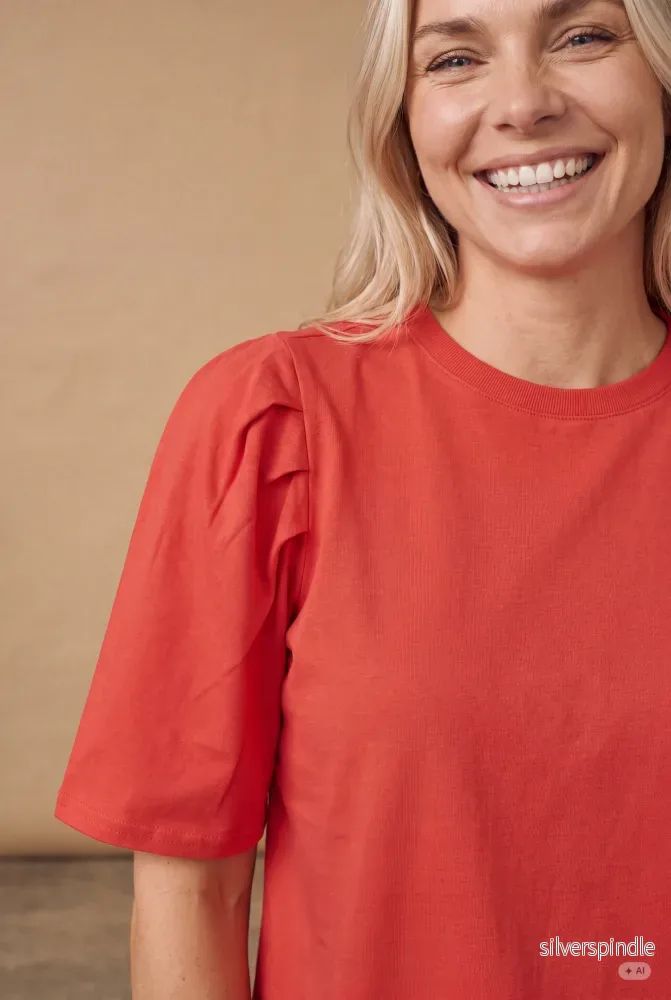 Tinni s/s T-Shirt - Fresh Red - Bild 2