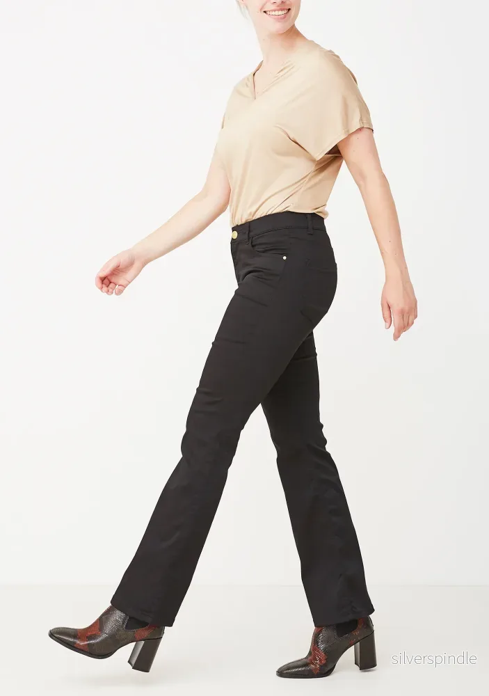 Lido Flare Jeans - Black - Bild 2