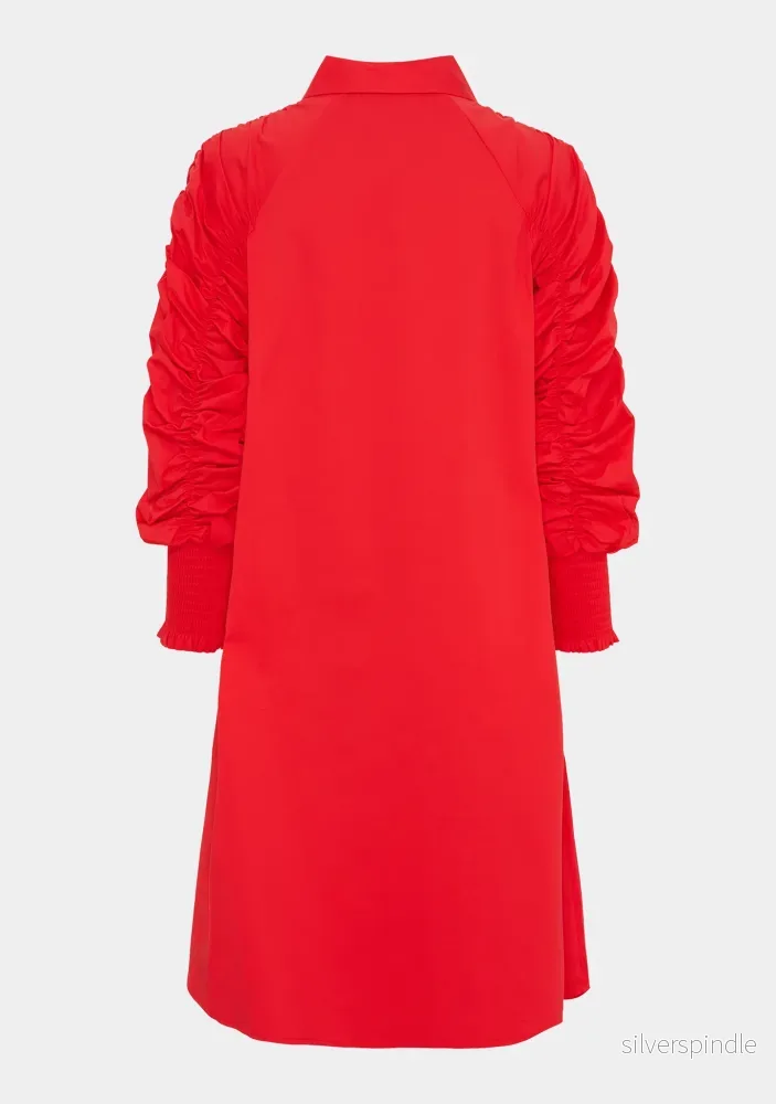 Sigga Deco Dress - Fresh Red - Bild 3