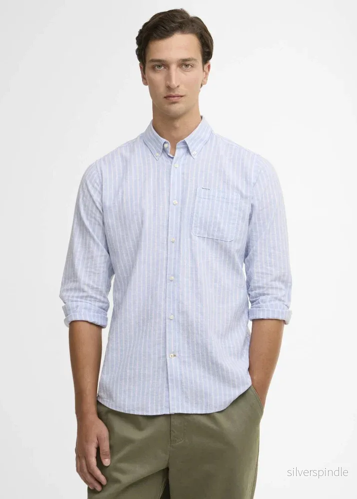 Barbour Nelson Striped TS Shirt Blue Barbour Nelson Striped TS Shirt Blue