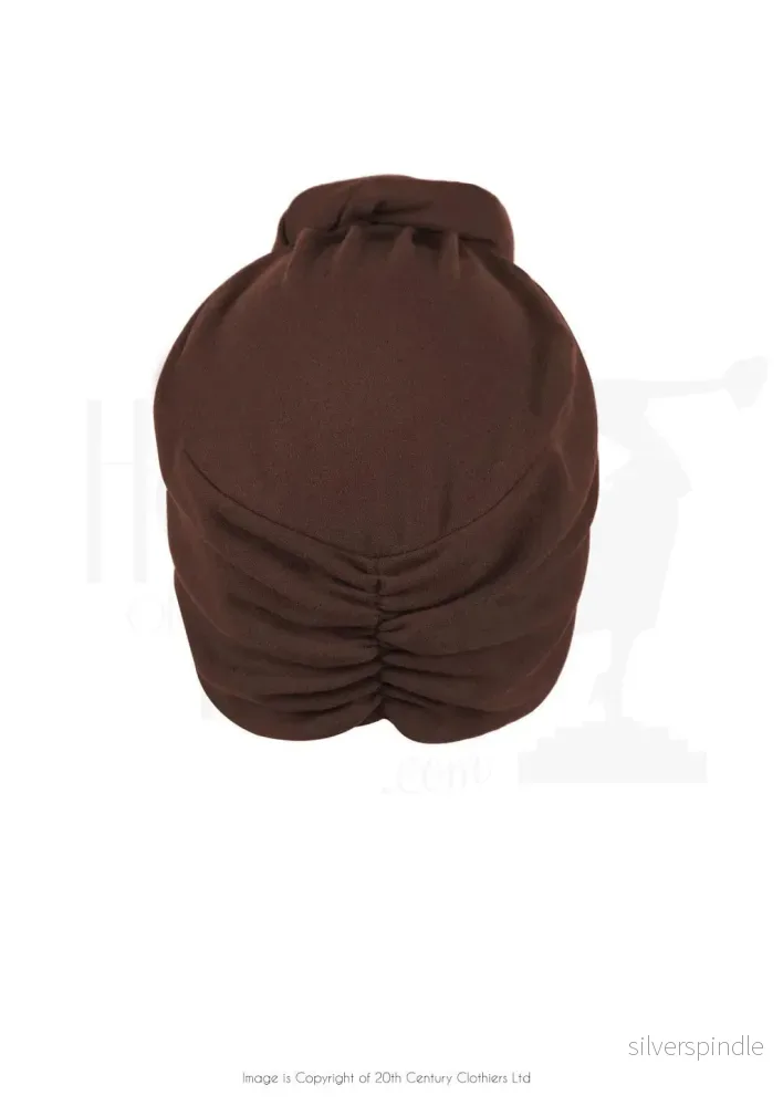 Turban - brun i 1940-talsstil - Bild 2