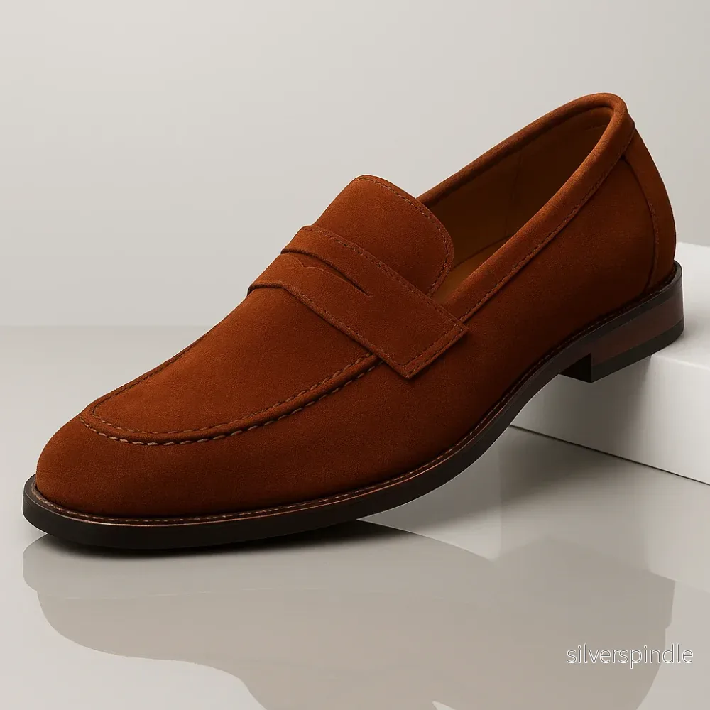 Ethan | Stylish Ergonomic Herr Loafers i Brun Mocka Ethan | Stylish Ergonomic Herr Loafers i Brun Mocka