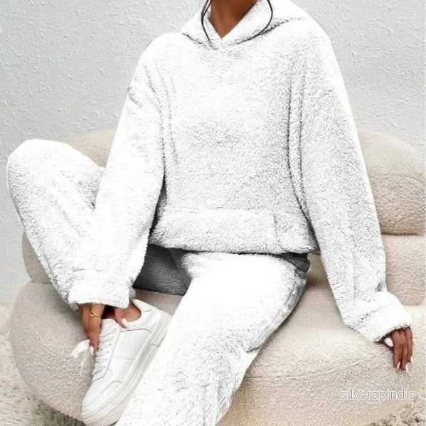 Sophie | Mjuk Tvådelat Set med Hoodie och Jogger för Avslappnad Stil - Bild 3