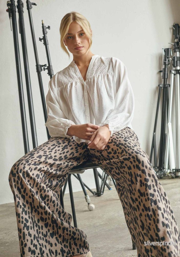 Ane Smock Pant – Black Drops