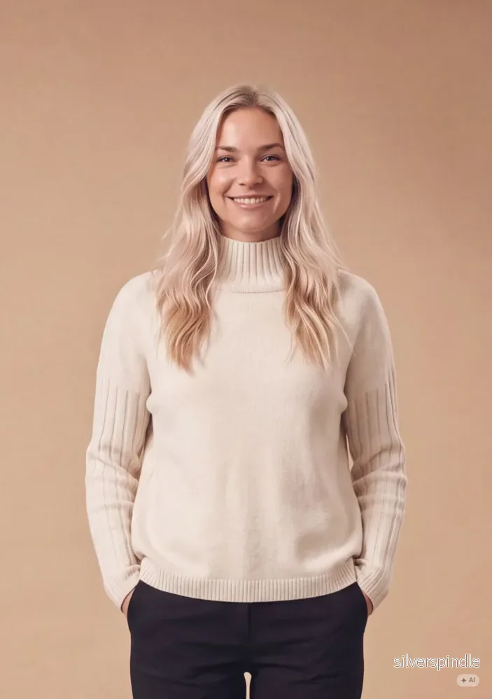 Kaddy Knit Pullover – Winter White Melange Kaddy Knit Pullover – Winter White Melange