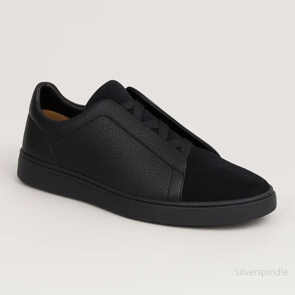 Sportiga Låga Sneakers för Män med Vadderad Innersula | Komfortabel Design för Vardagligt Bruk - Bild 3