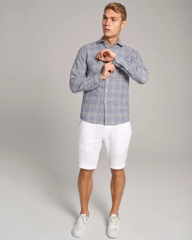 BS Vettel Casual Slim Fit Skjorta - Blue - Bild 3