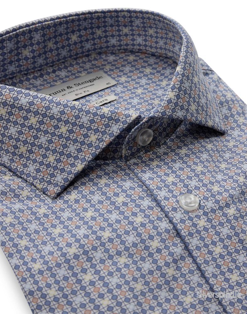 BS Eubanks Slim Fit Skjorta - Blue - Bild 2