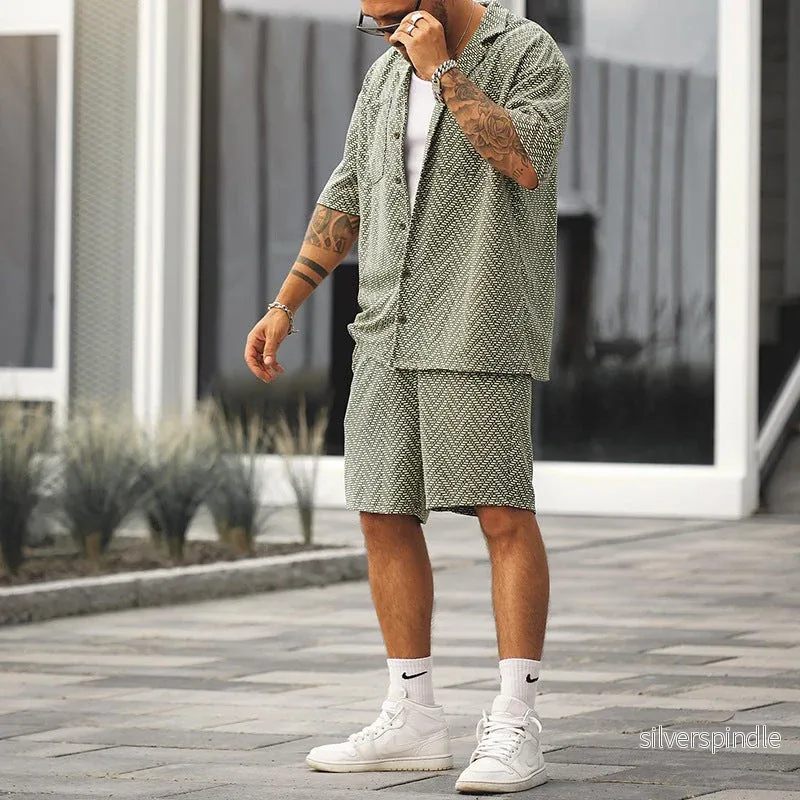Ethan | Lättvikts Kortärmad Skjorta och Shorts Set - Bild 2
