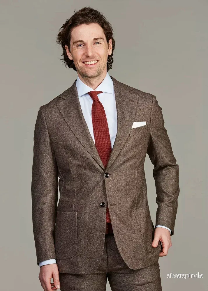 Hansen & Jacob Meranso Soft Tailored Blazer Brown Hansen & Jacob Meranso Soft Tailored Blazer Brown