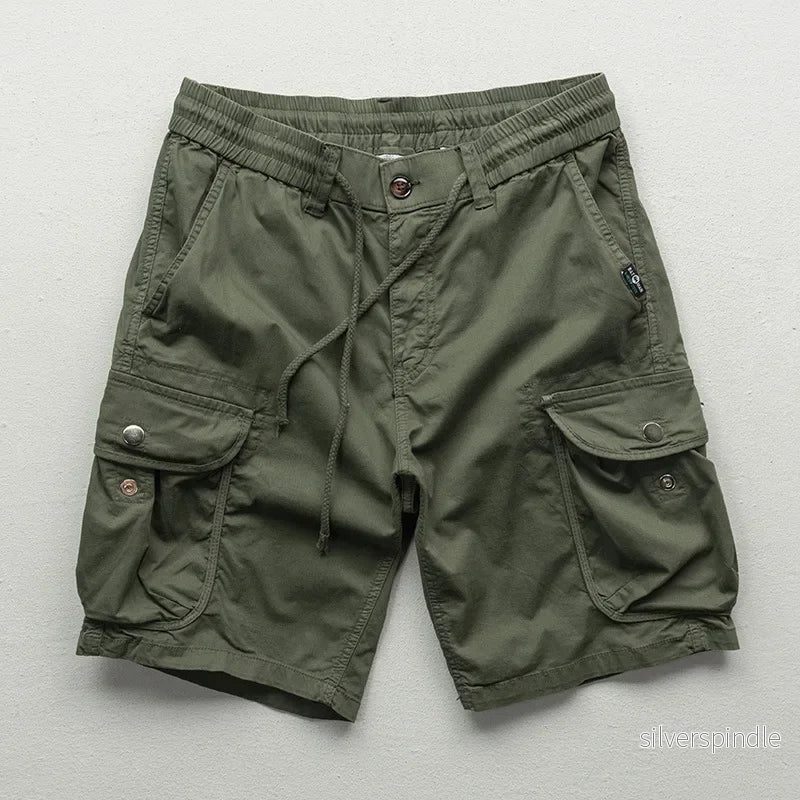 Ethan | Avslappnade Cargo Shorts med Dragsko och Fickor - Bild 2