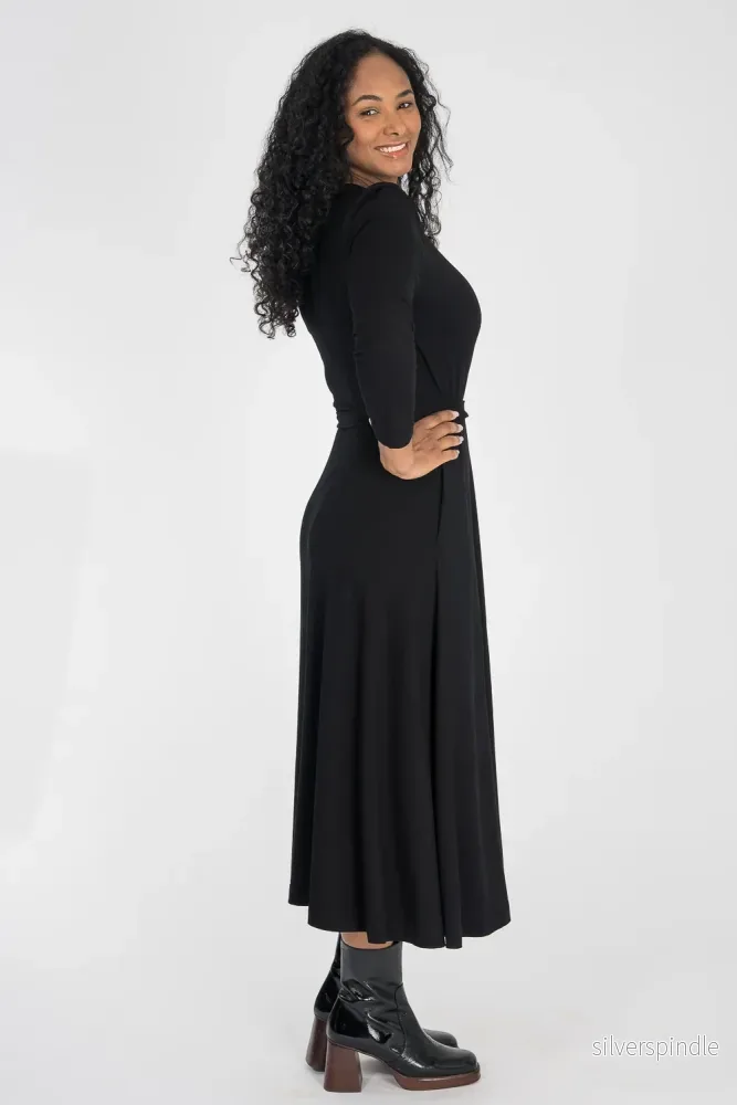 Ready to go midi jersey dress - Black - Bild 3