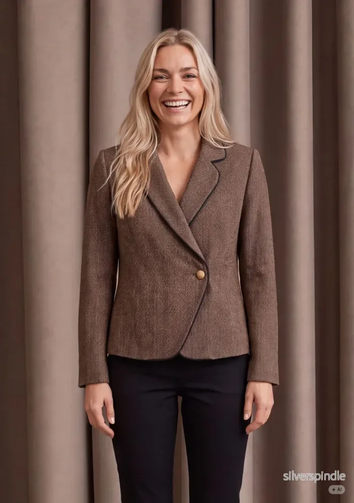 Oda Blazer – Brown Herringbone Oda Blazer – Brown Herringbone