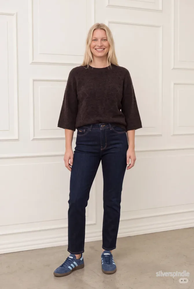 Monza Straight Jeans - Dark Denim Unwashed - Bild 3