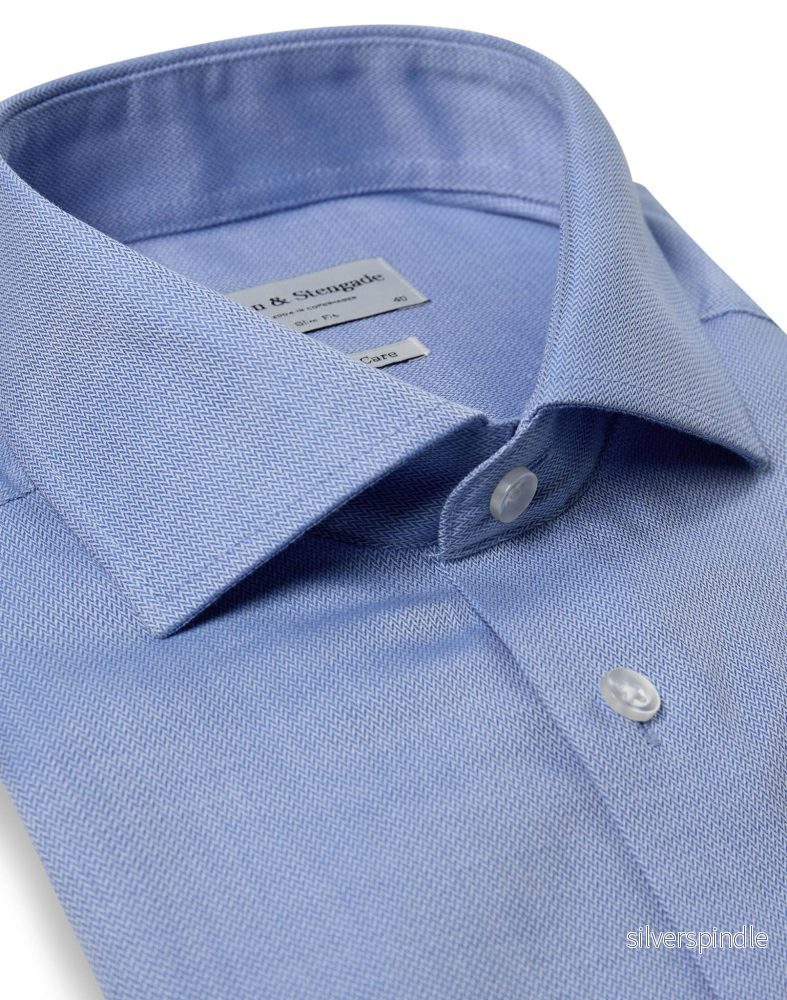 BS Rutschman Slim Fit Skjorta - Blue - Bild 2