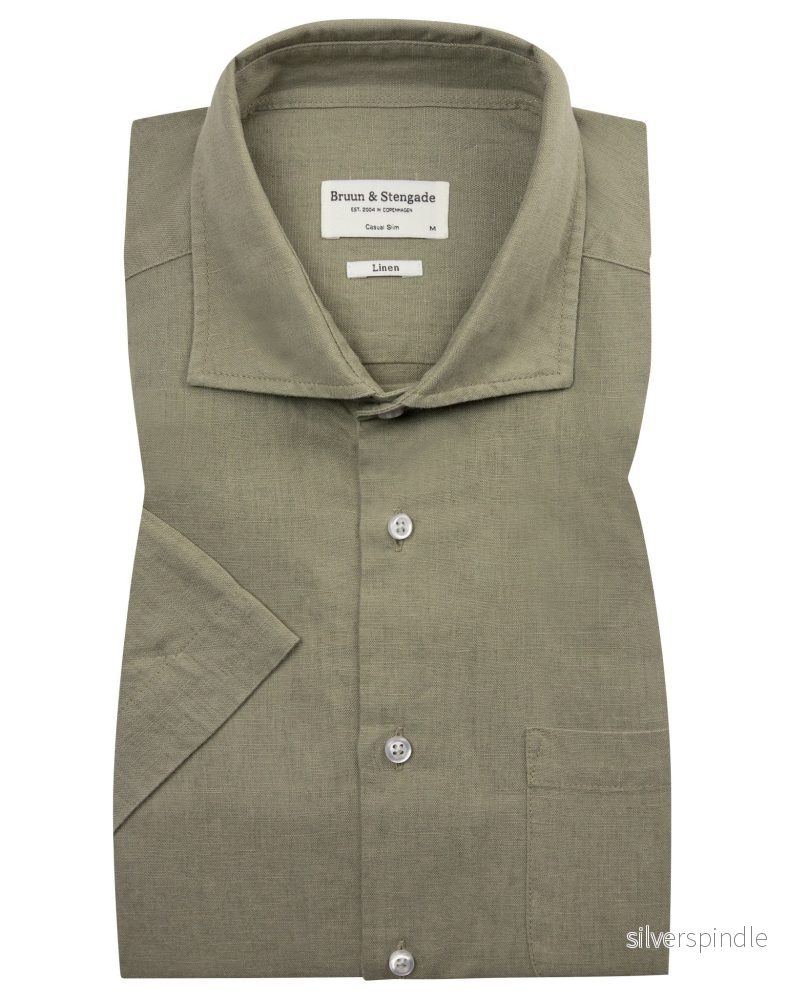 BS Verstappen Casual Slim Fit Skjorta - Army