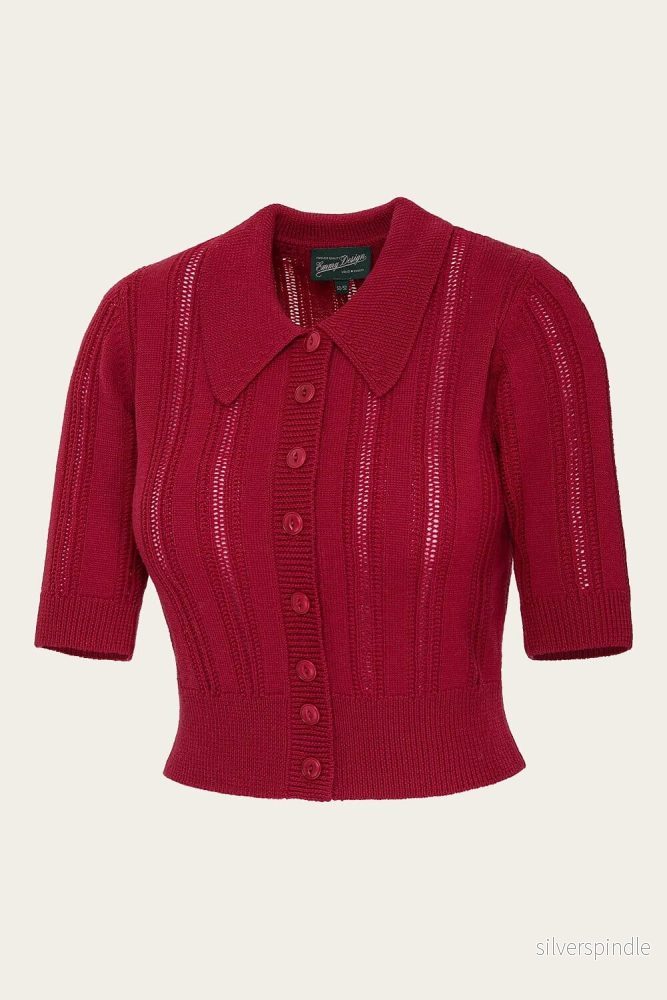 The Non Contrast Cardigan - Red - Bild 3