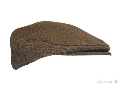 Walker & Hawkes Cambridge - tweedkeps Brown Tweed