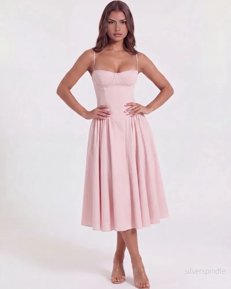 Sofia | Delikat Ballerina Rosa Klänning