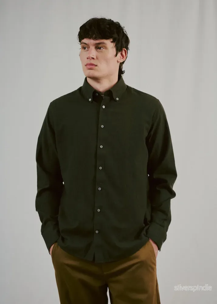BS Akihito Casual Modern Fit Skjorta - Green - Bild 2
