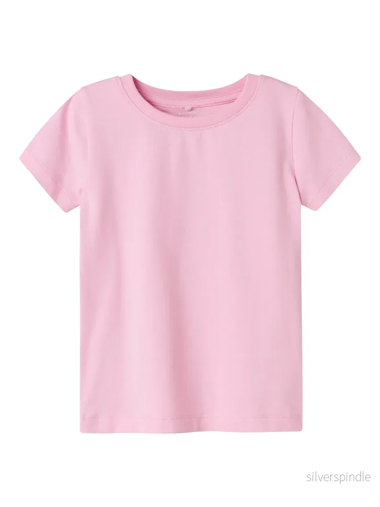 Enfärgad Rosa T-shirt