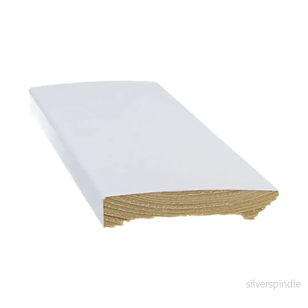 Golvlist 12x70x3300, Furu, Vit
